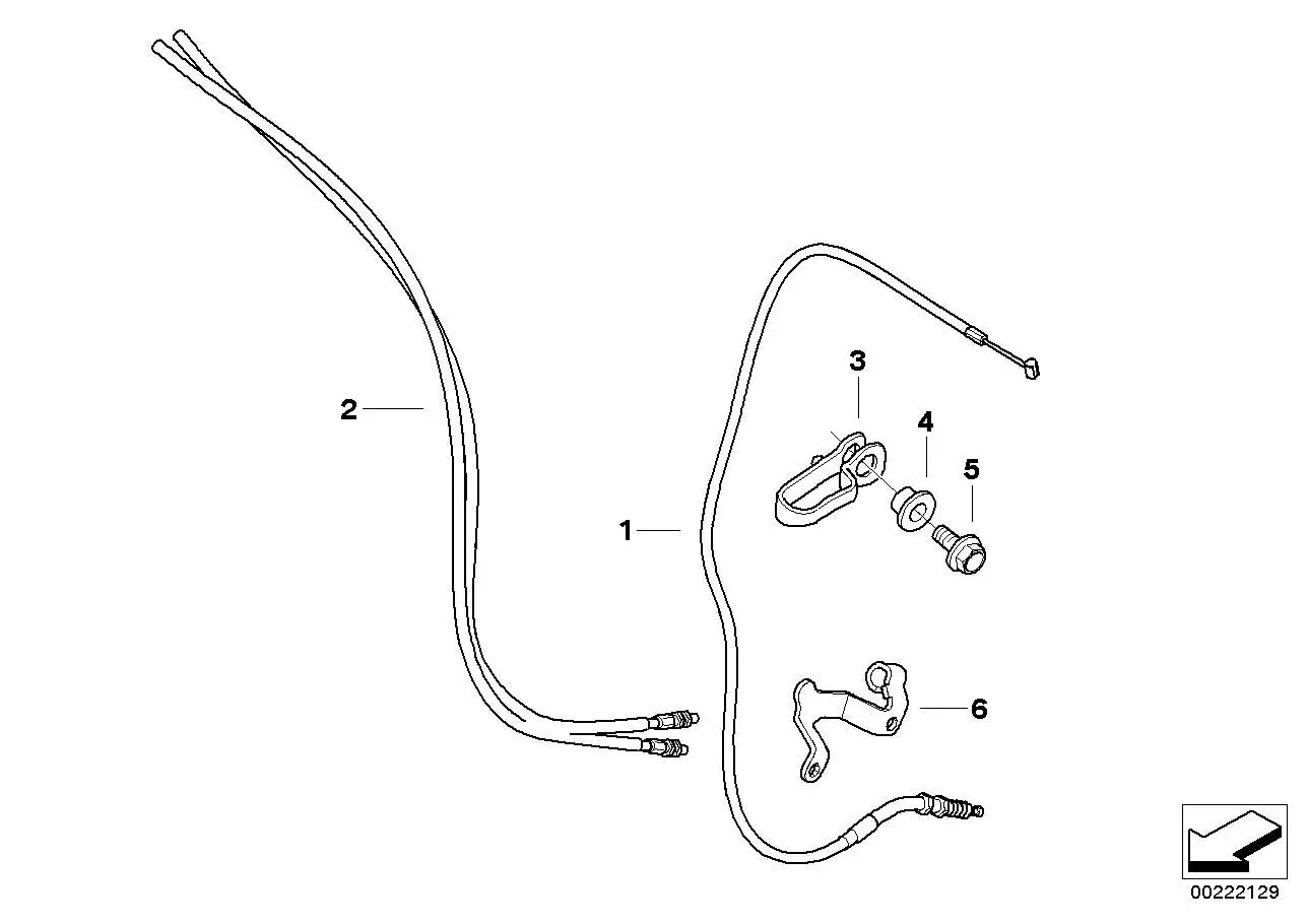 BMW Gaszug K16 32737709379