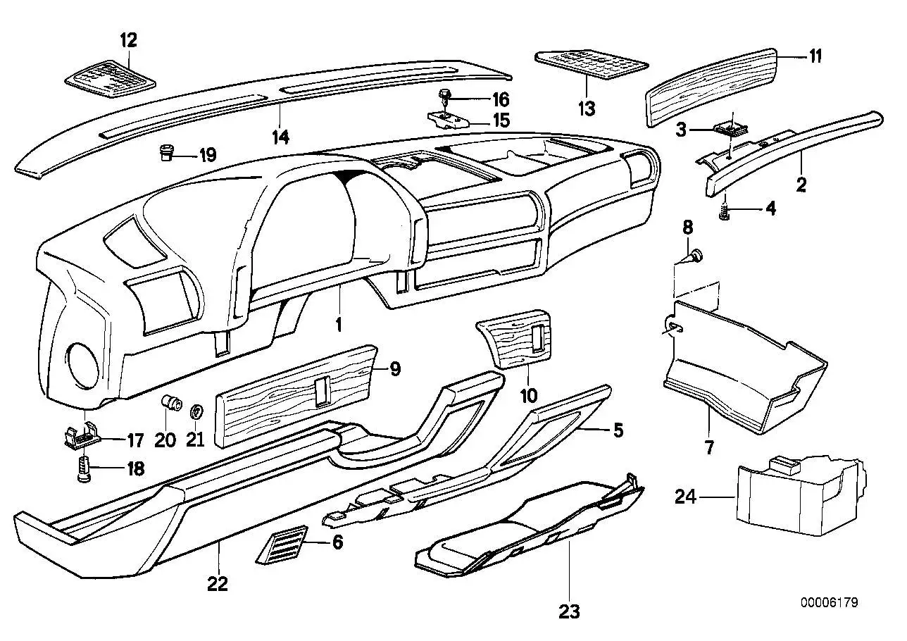 BMW Blende E32 51451964579