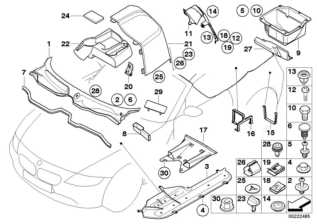 BMW Schachtabdeckung E85 E86 51717182692 - Z4 E85, Z4 E86