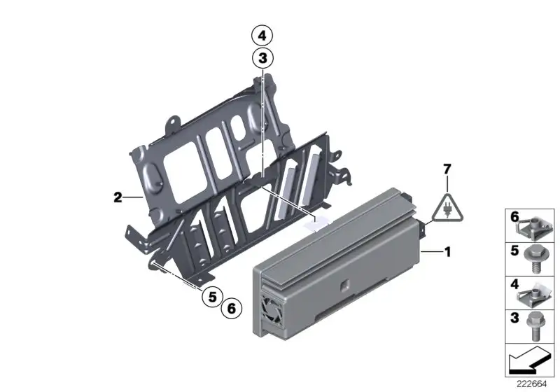 BMW Halter Audioverstärker/Telefon F25 F26 65159188582 - X3 F25,