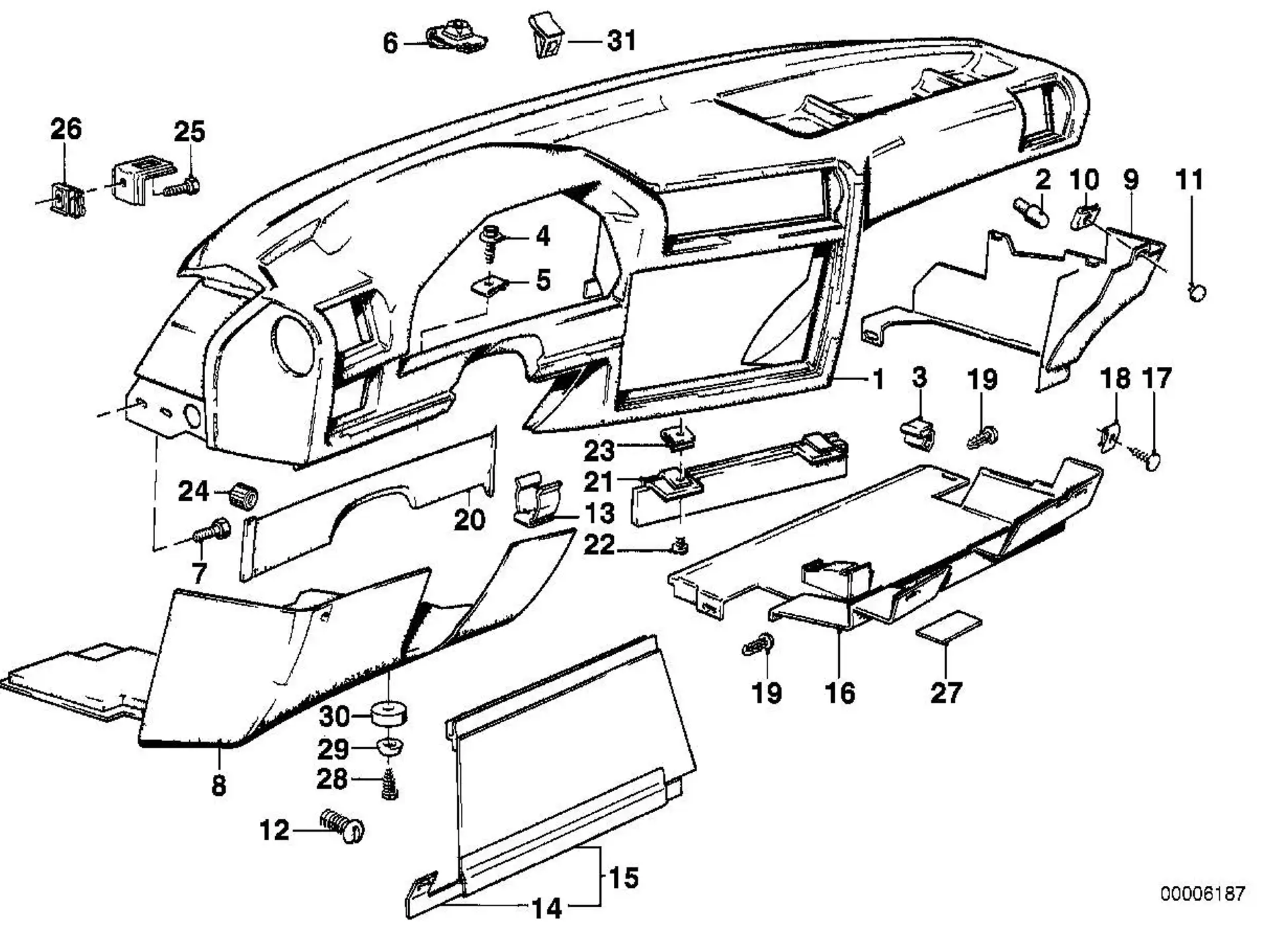 BMW Verschluss E30 51451916579