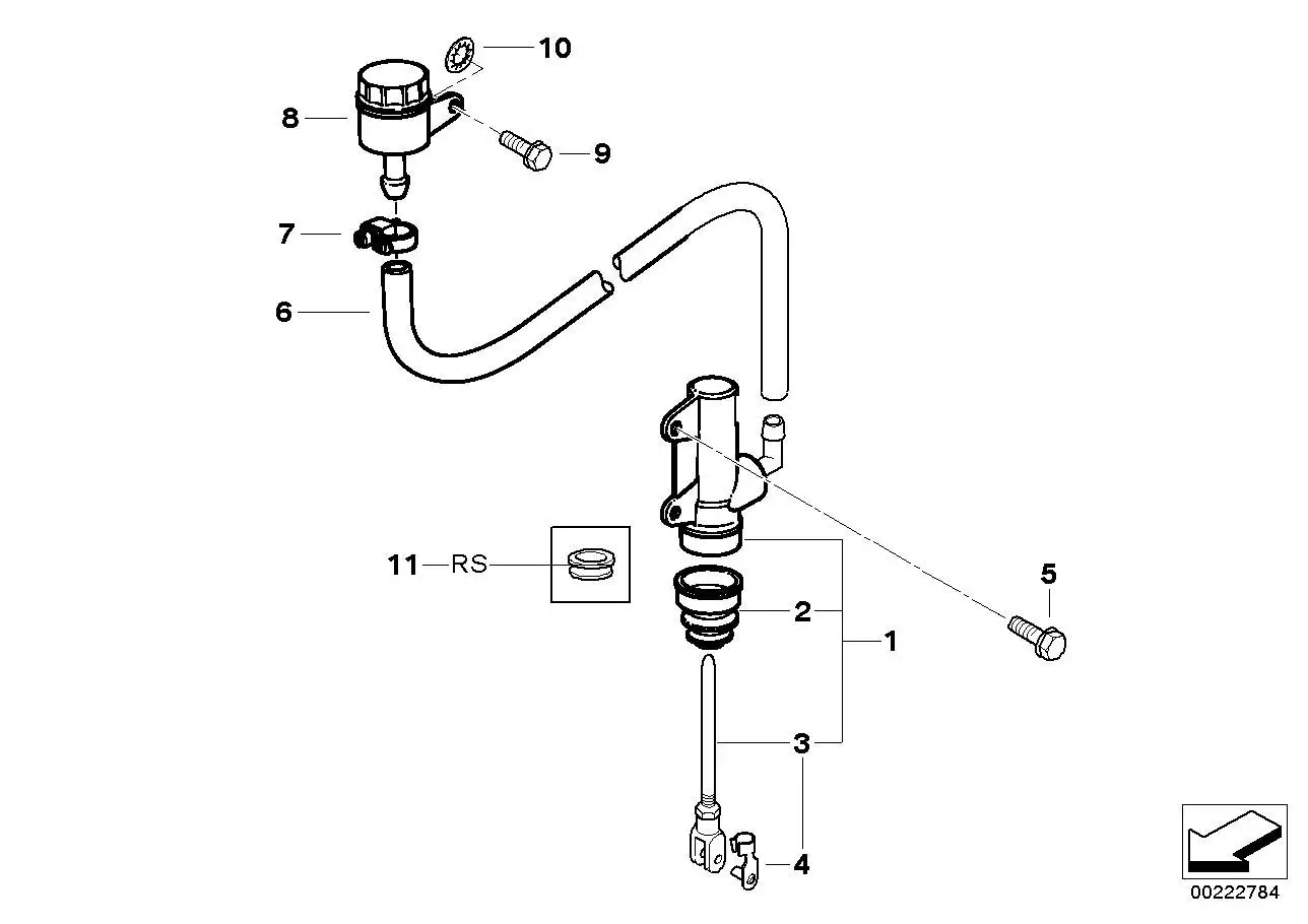 BMW Flüssigkeitsbehälter K15 K44 R13 34212345313 - Bildposition 0