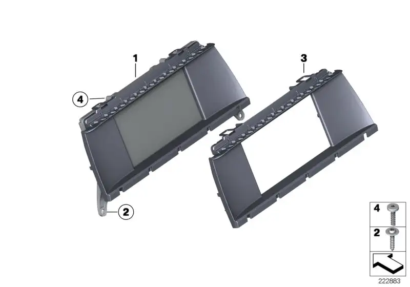 BMW Central Information Display F25 F26 65509370870
