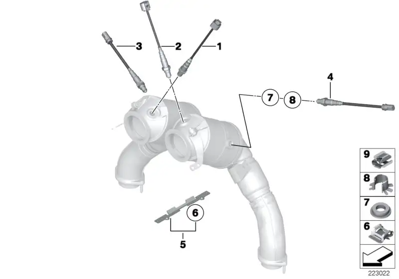 BMW Lambda-Monitorsonde E70 E71 E72 E85 E86 E89 F01 F02 F04 F06 F