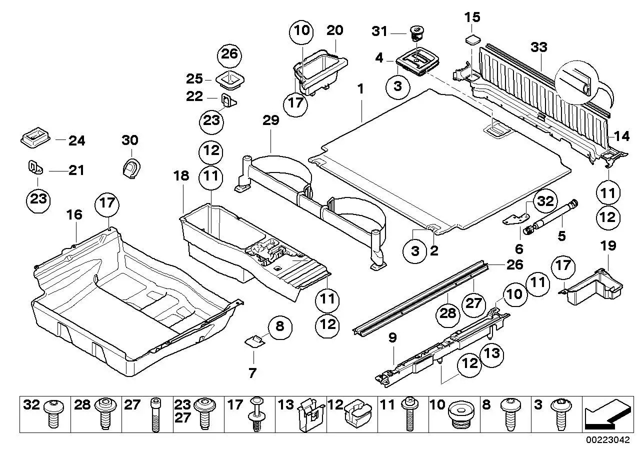 BMW Blende Ladekante 51476967844 - Bildposition 14