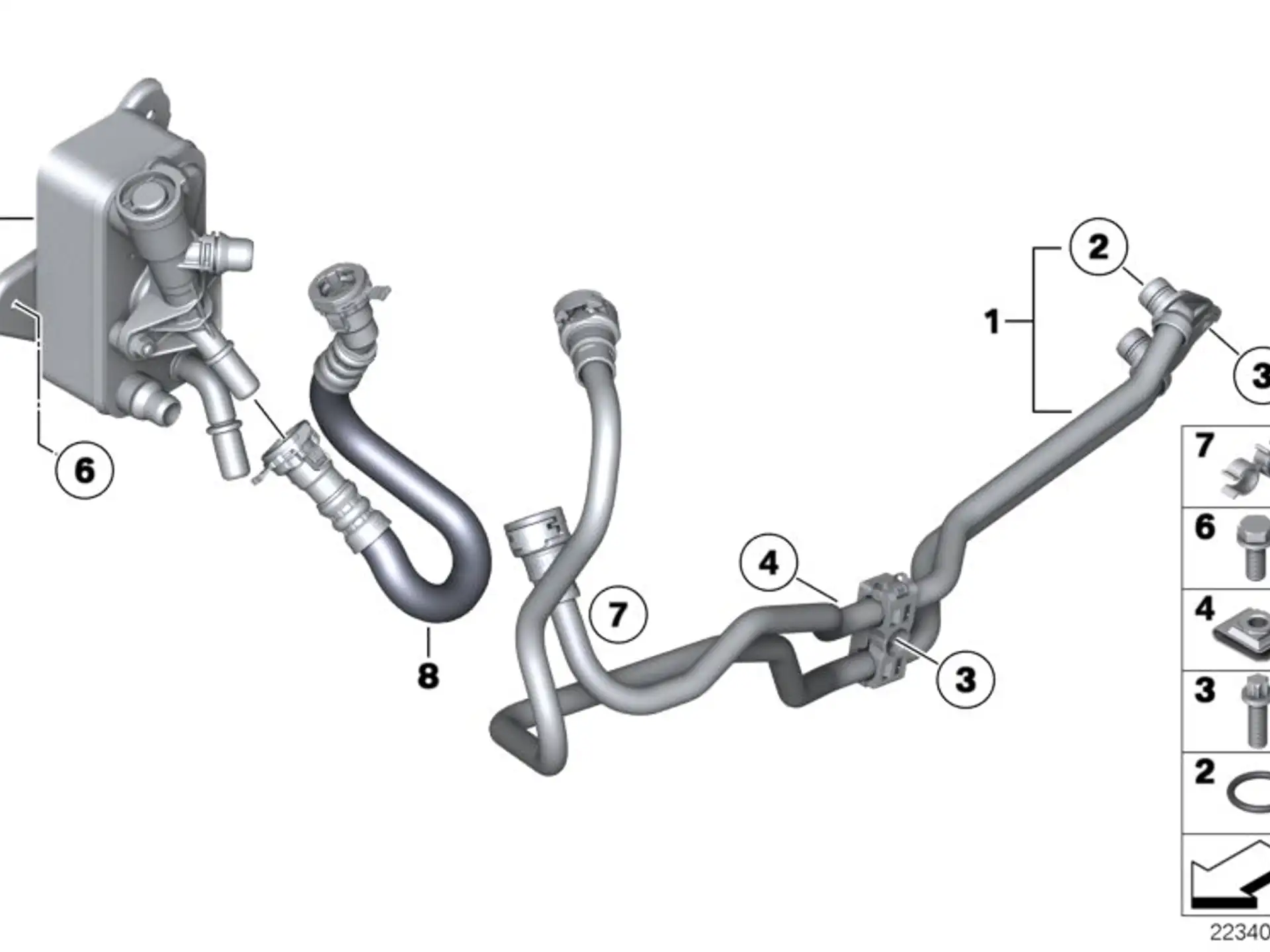 BMW O-Ring E70 E71 E90 E91 E92 E93 F01 F02 F07 F10 F11 17227809805