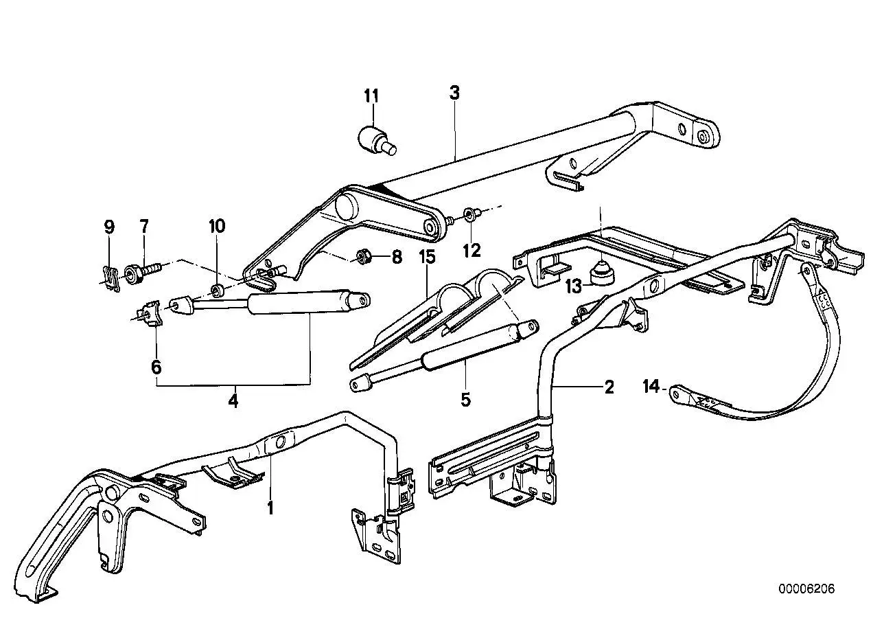 BMW Gasdruckfeder E32 51161948137