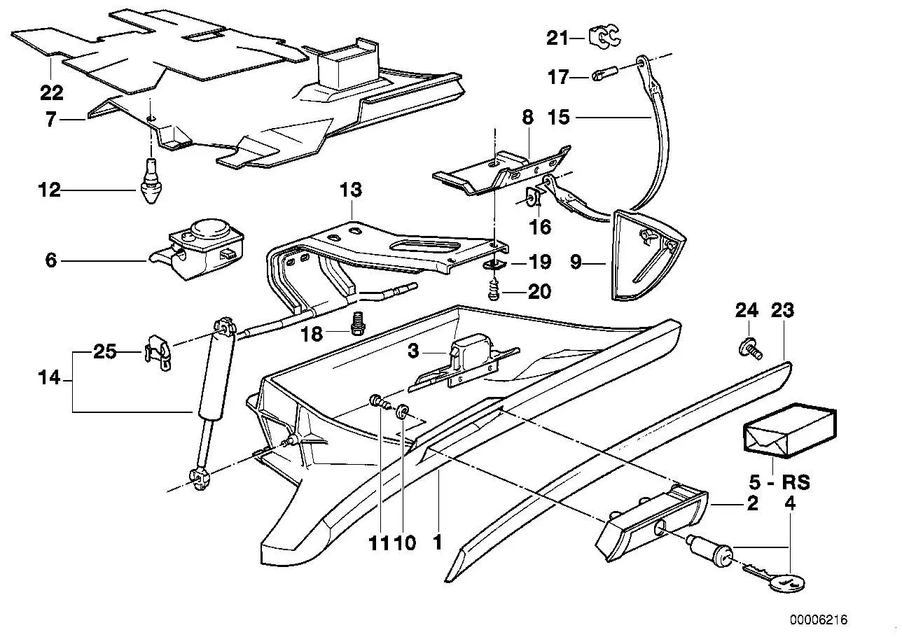 BMW Dämpfer E34 51162236484