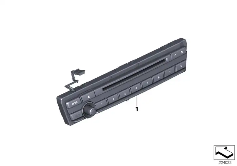 BMW Audiobedieneinheit F25 F26 61319351155