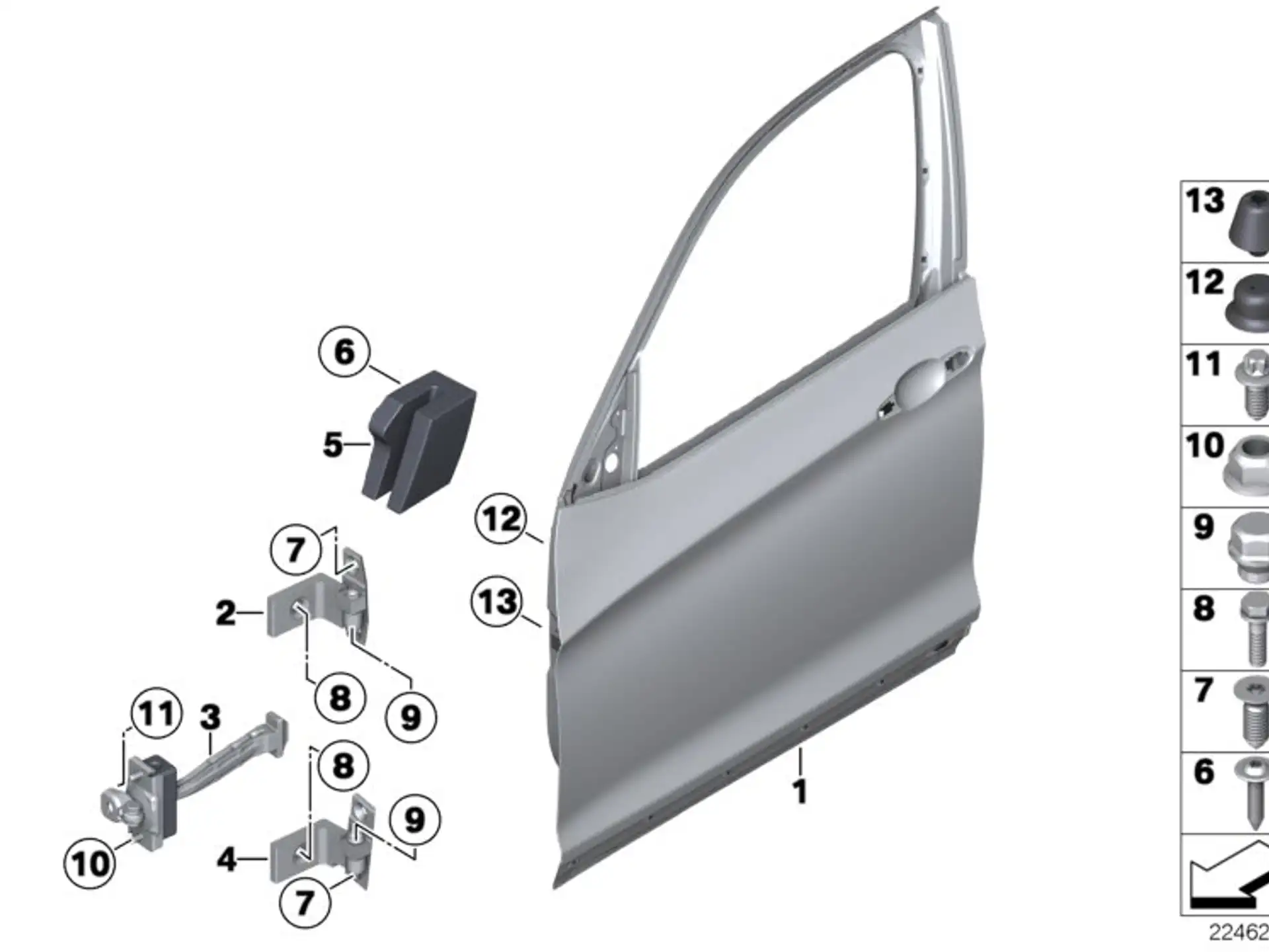 BMW Türbremse vorne F25 F26 51217205572