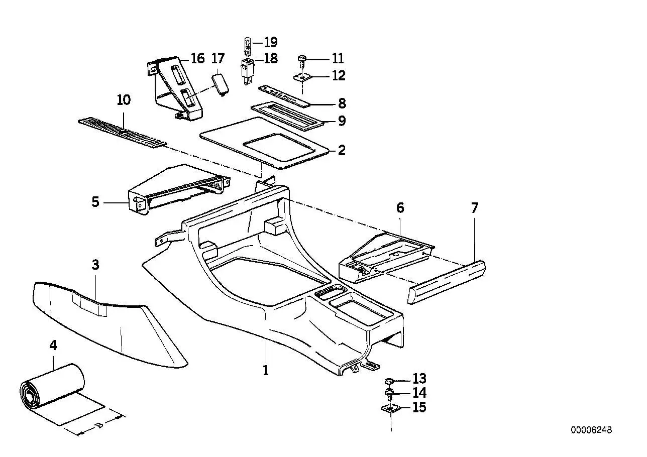 BMW Rahmen Ascher vorne E32 E34 51169061172 - Bildposition 05