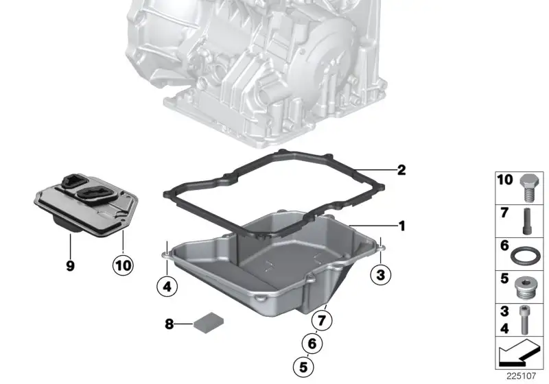 BMW Dichtring R52 R53 R55 R56 R57 R58 R59 R60 R61 24117570792 - B