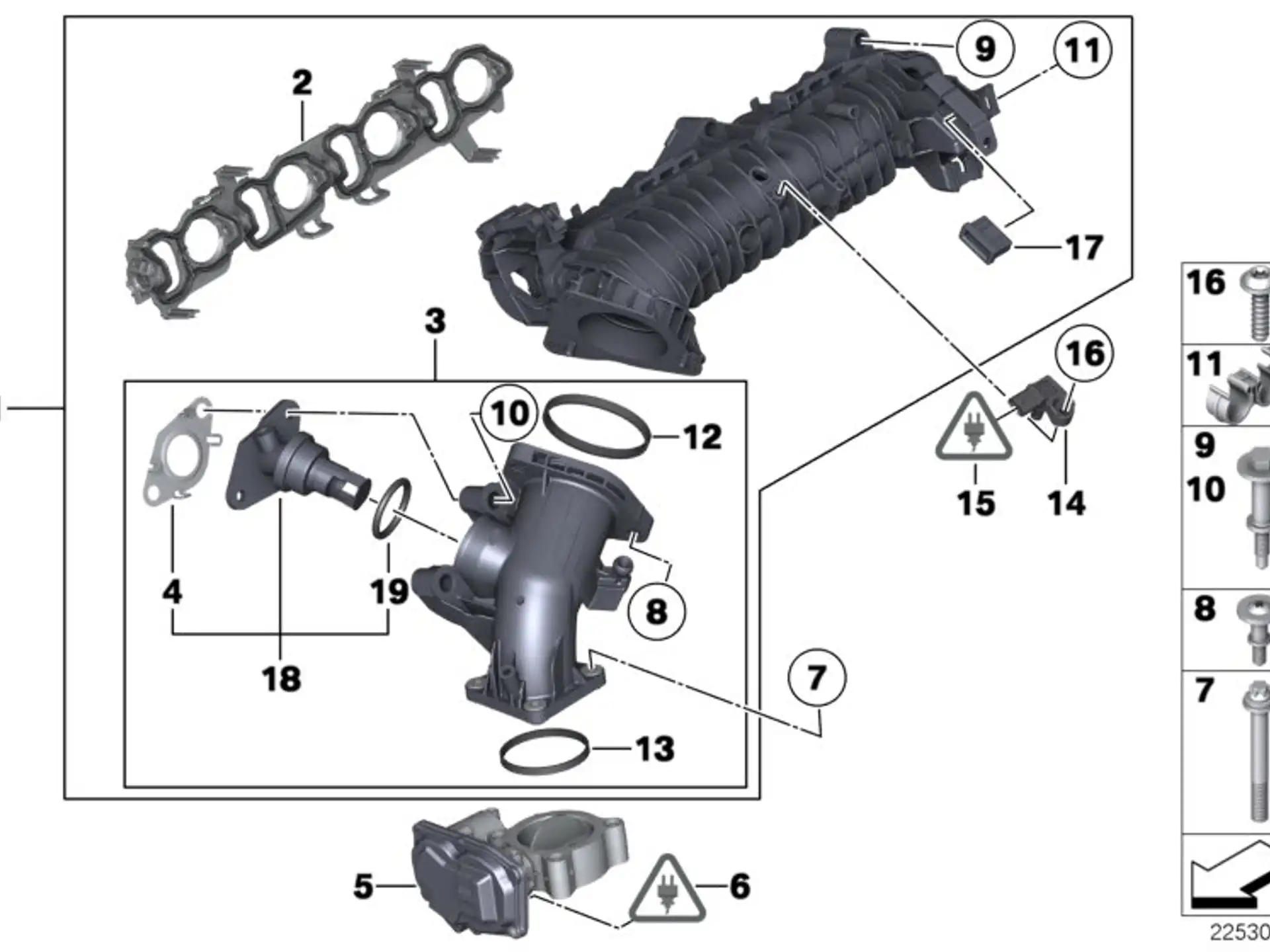 BMW Mischrohr E84 E90 E91 E92 E93 F07 F10 F11 F15 F20 F21 F22 F25 F30 F31 F32 F33 F34 F36 11617810765