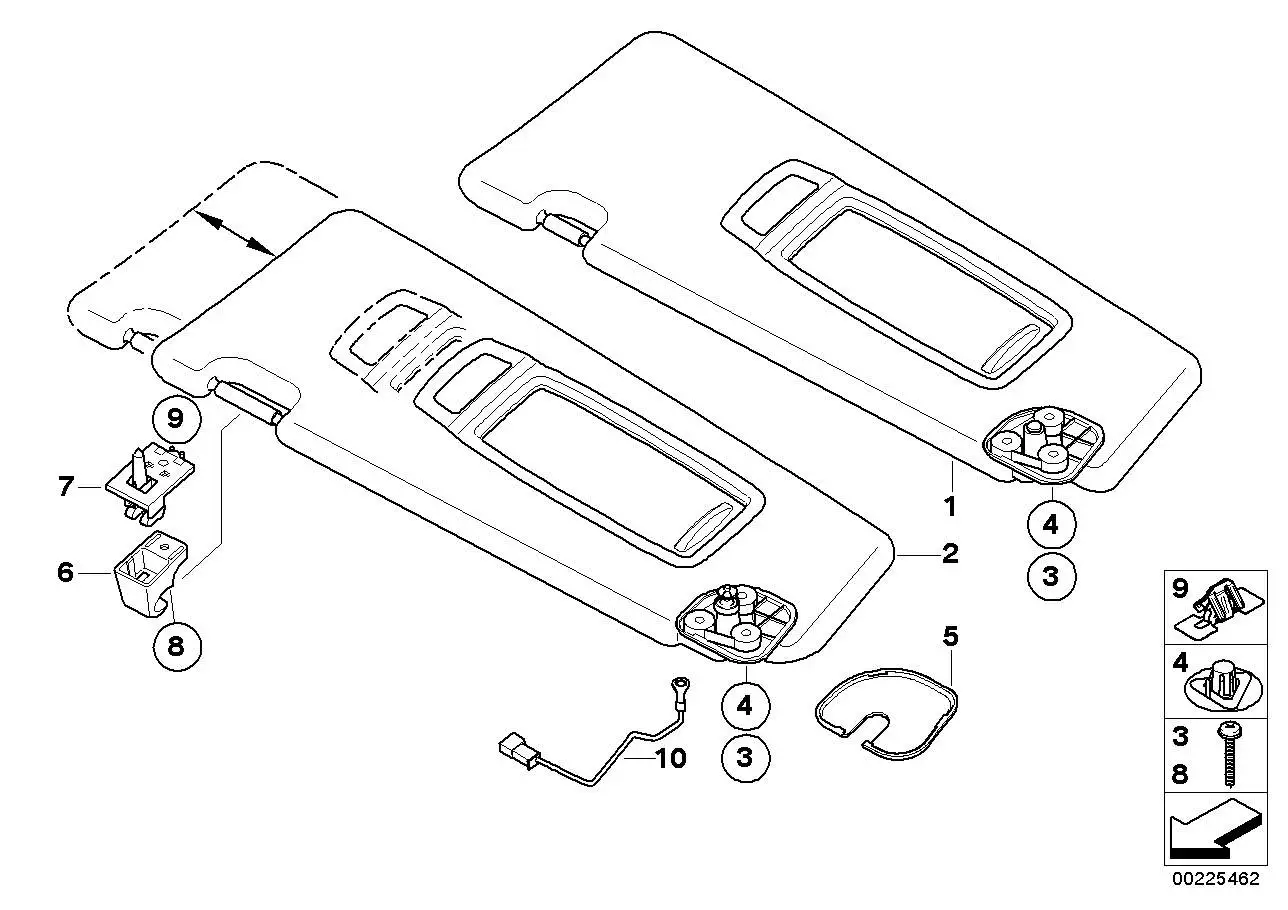 BMW Abdeckkappe rechts E70 E71 51168037344 - Bildposition 05