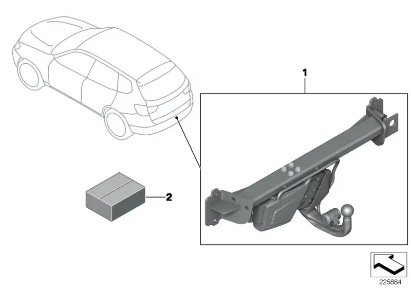 BMW Nachrüstsatz elektrische Anbauteile F25 71602183704