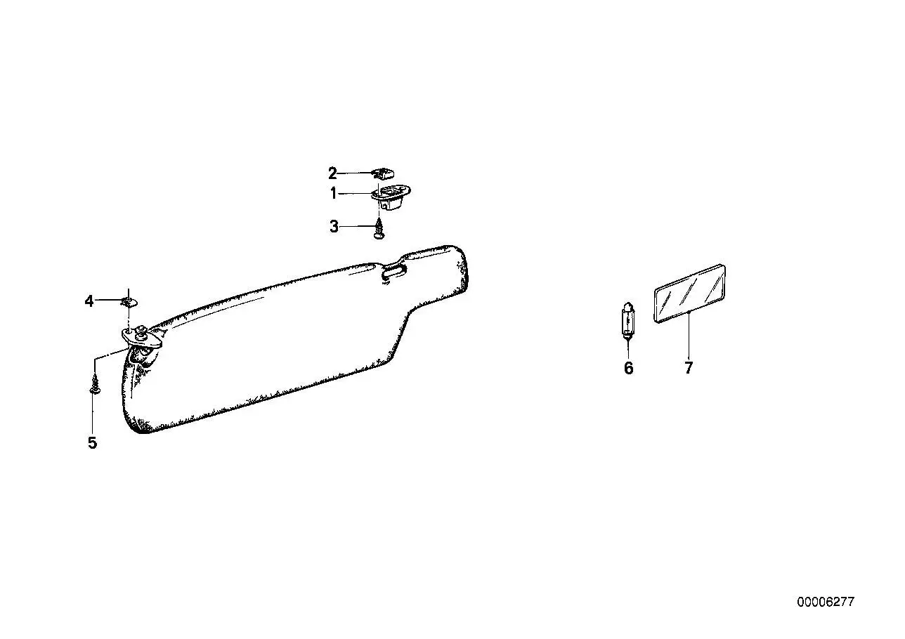 BMW Halter mit Kontakt E23 E24 51161927477 - 6er E24, 7er E23