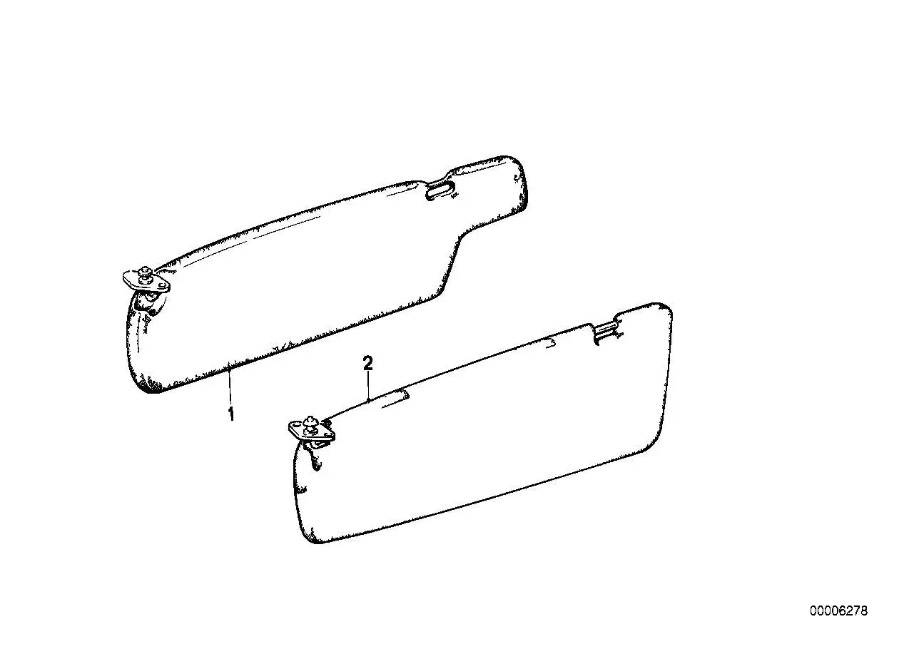 BMW Sonnenblende links E23 51161917887