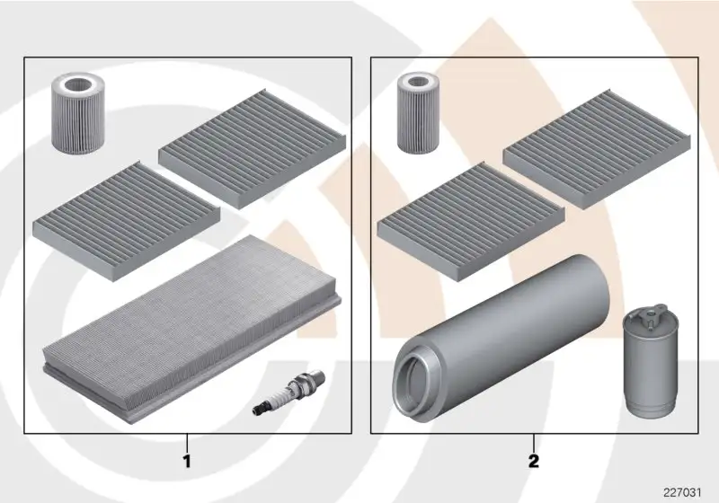 BMW Service Kit Inspektion II E39 88002157561