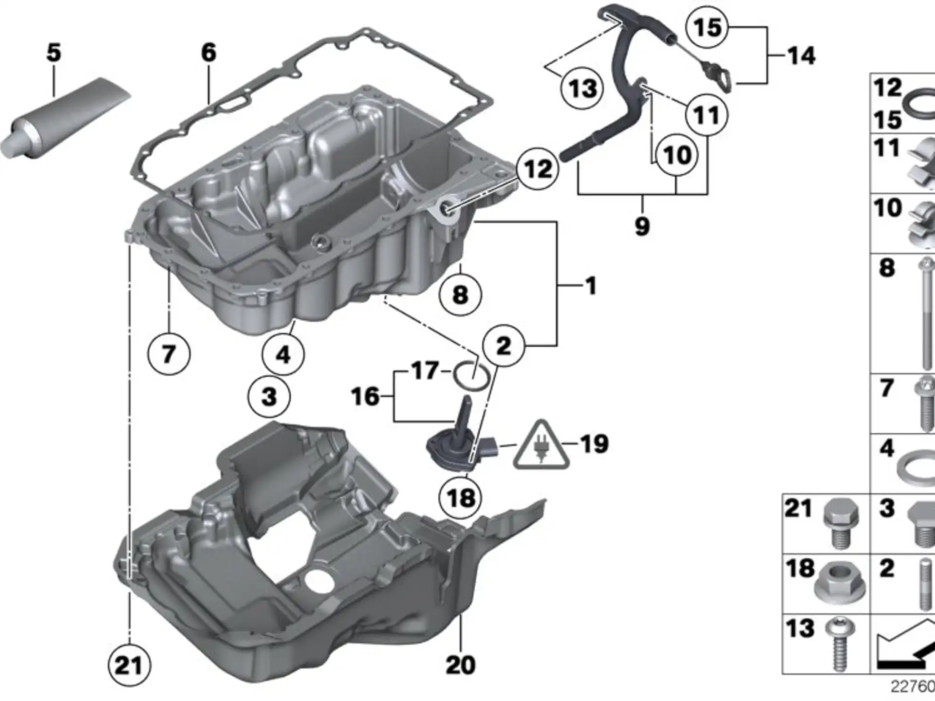 BMW Abdeckung Akustik F07 F10 F11 F20 F21 F22 F30 F31 F32 F33 F34 F36 11148510115