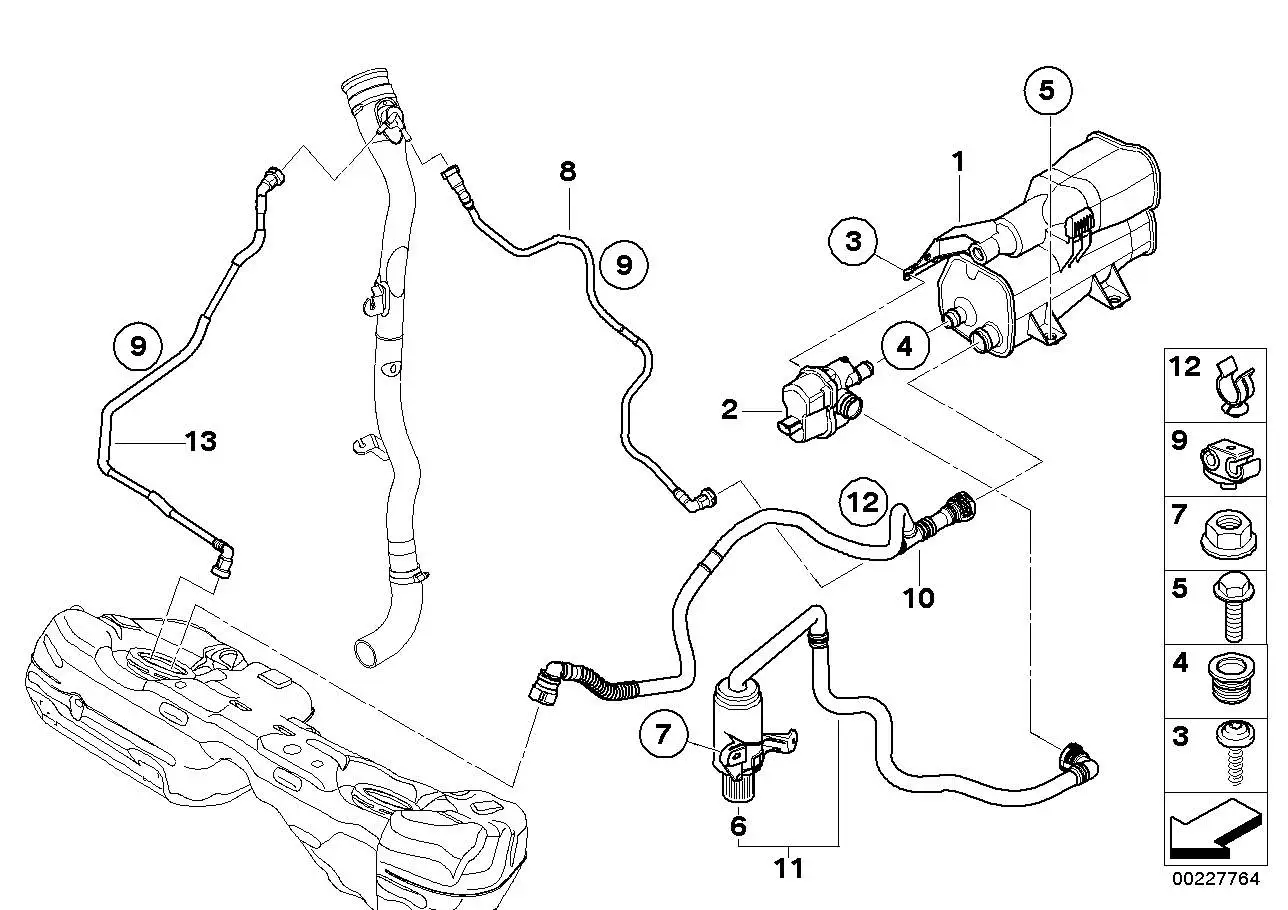 BMW Aktivkohlefilter 16137339355