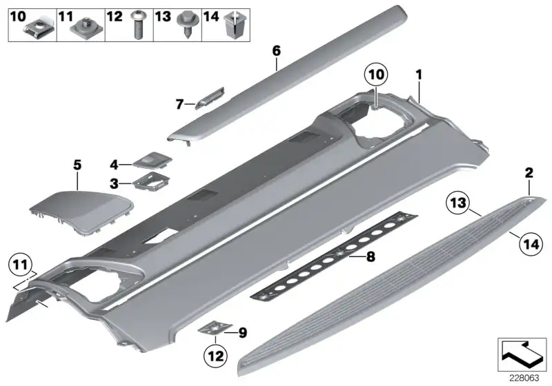 BMW Clip E65 E66 F01 F02 52207022358 - Bildposition 11