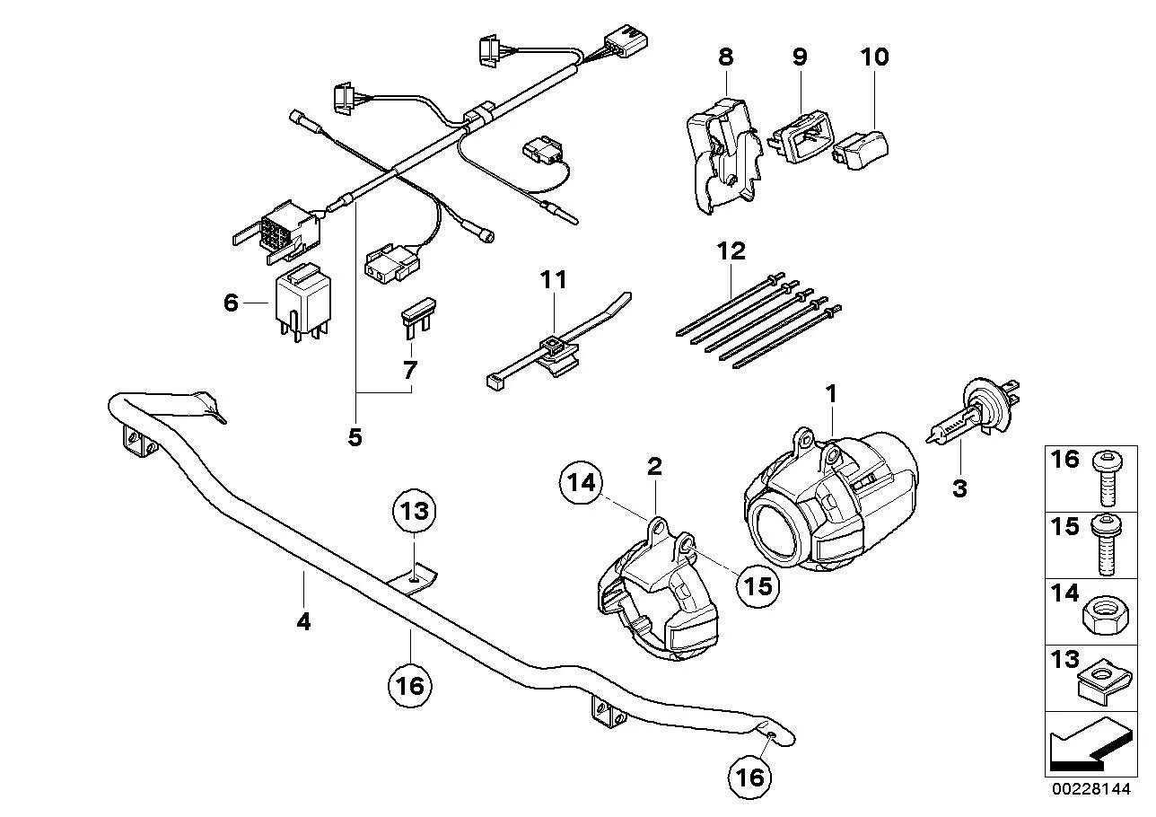 BMW Haltering K25 63127653586
