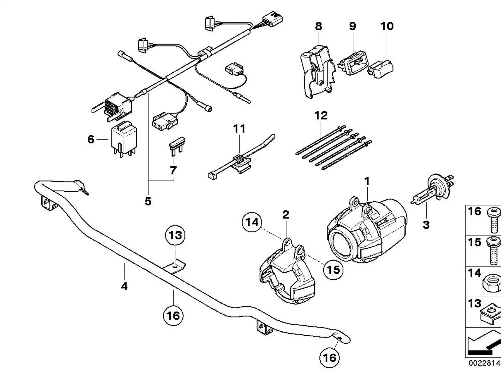 BMW Haltering K25 63127653586