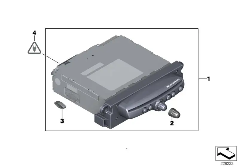 BMW Drehknopf R55 R56 R57 R58 R59 R60 R61 65123456391 - Bildposit