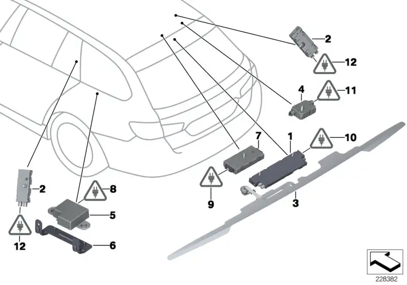 BMW Antennenverstärker Diversity F11 65209276036
