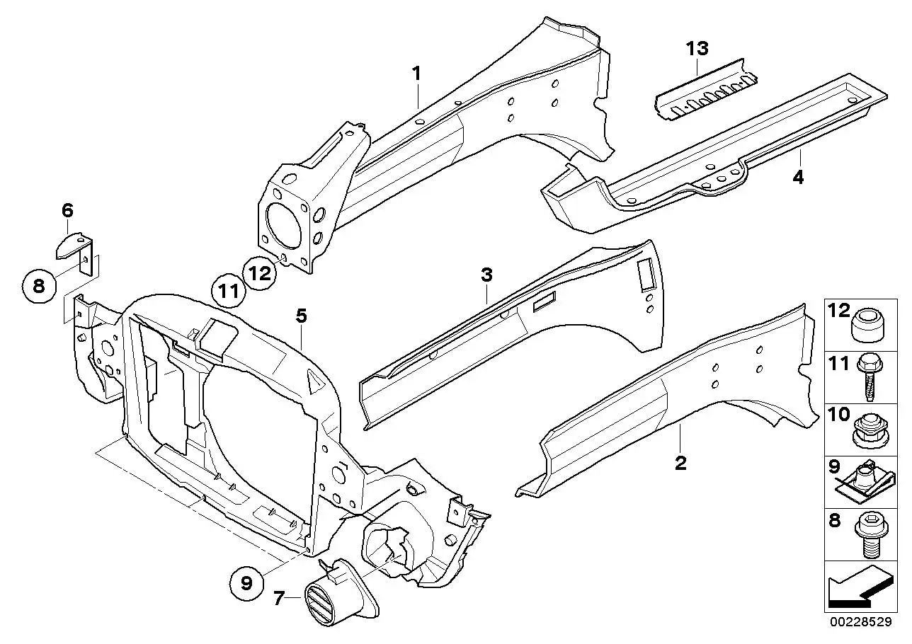 BMW Blechmutter R50 R52 R53 07131496622 - MINI R50, MINI R53, MIN