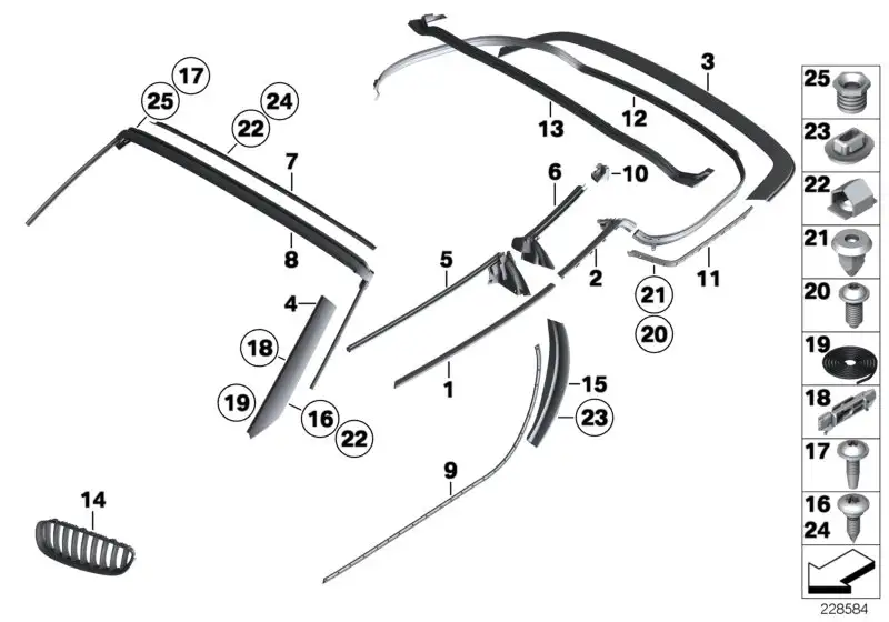 BMW Schachtabdeckung aussen rechts E89 51377046126