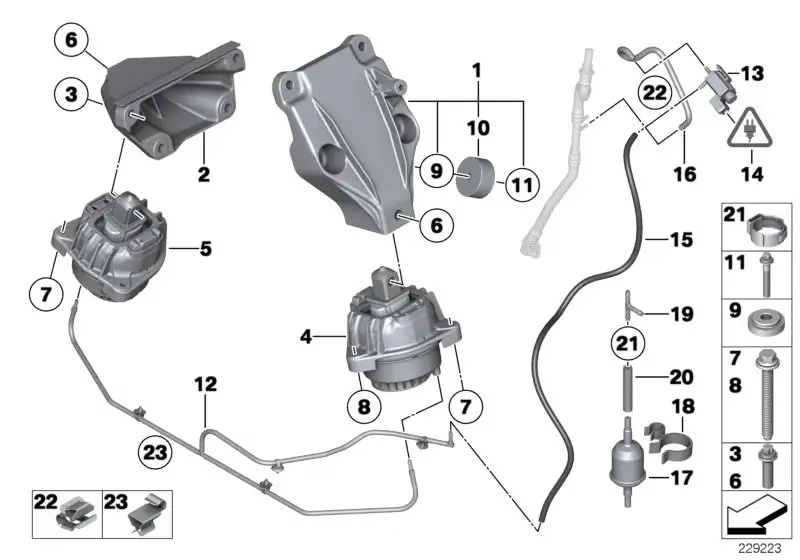 BMW Schraube Aussentorx E60 E61 E63 E64 E65 E66 E70 E71 E72 E81 E