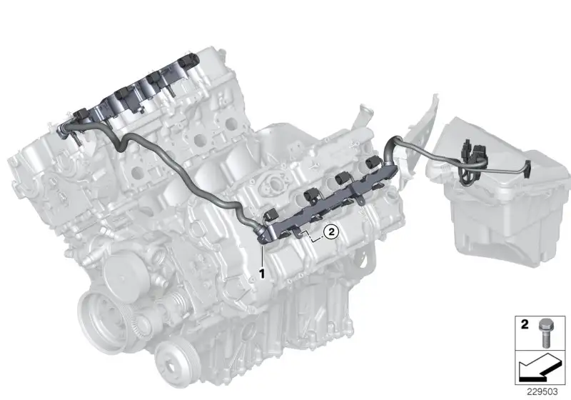 BMW Kabelbaum Einspritzventile / Zündung E70 E71 12517608390 - Bi