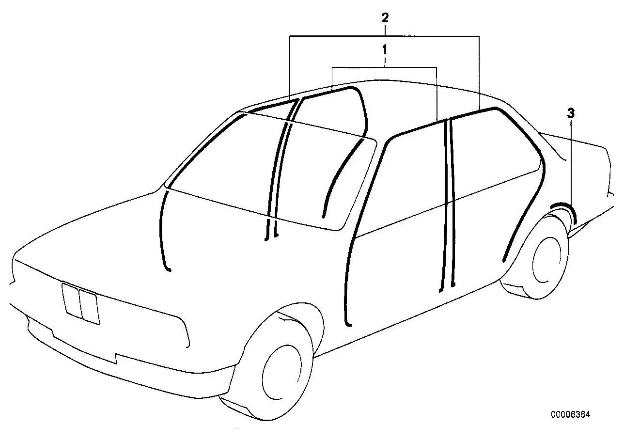 BMW Kantenschutz E28 51721904328 - 5er E28