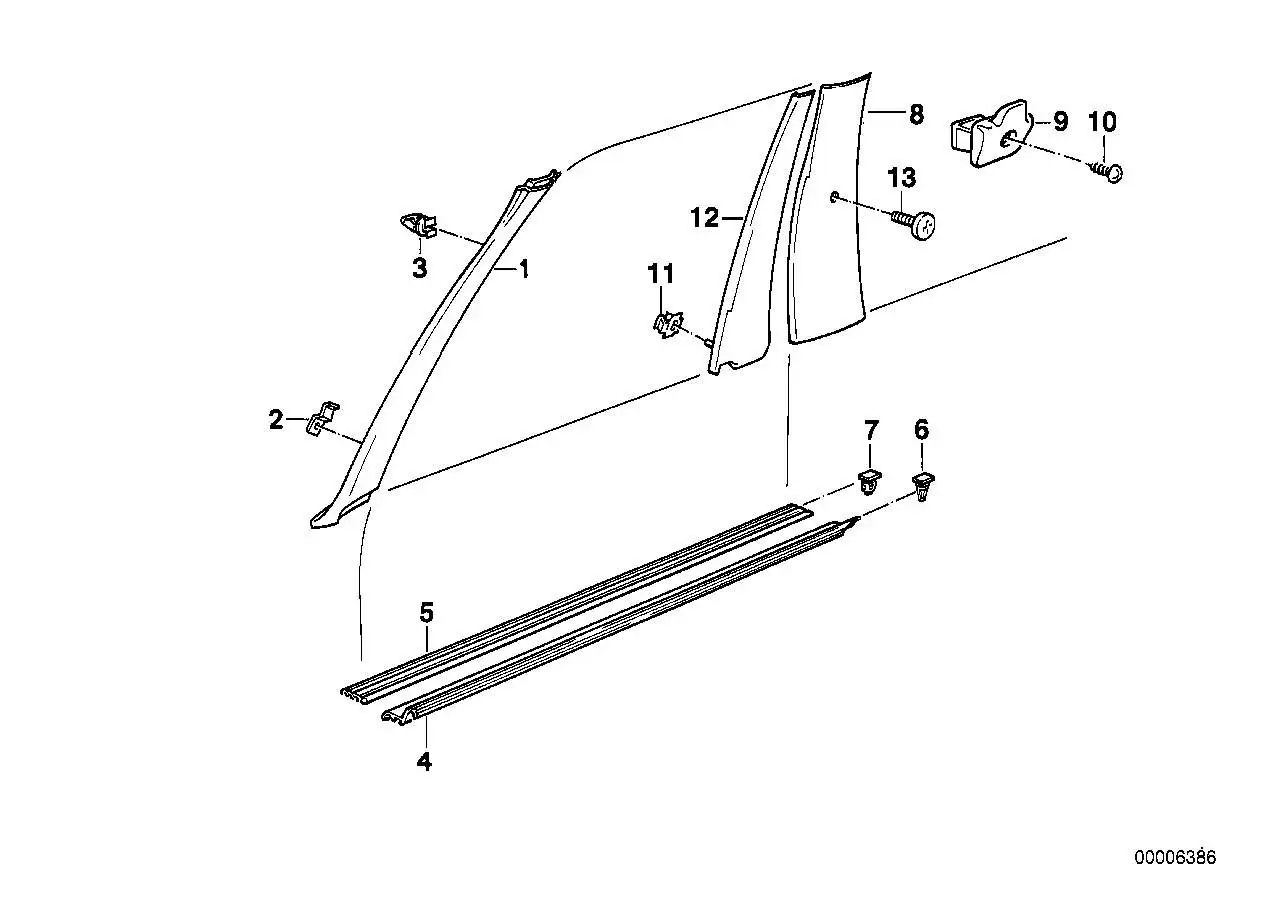 BMW Halter E28 E30 51431873469 - Bildposition 02