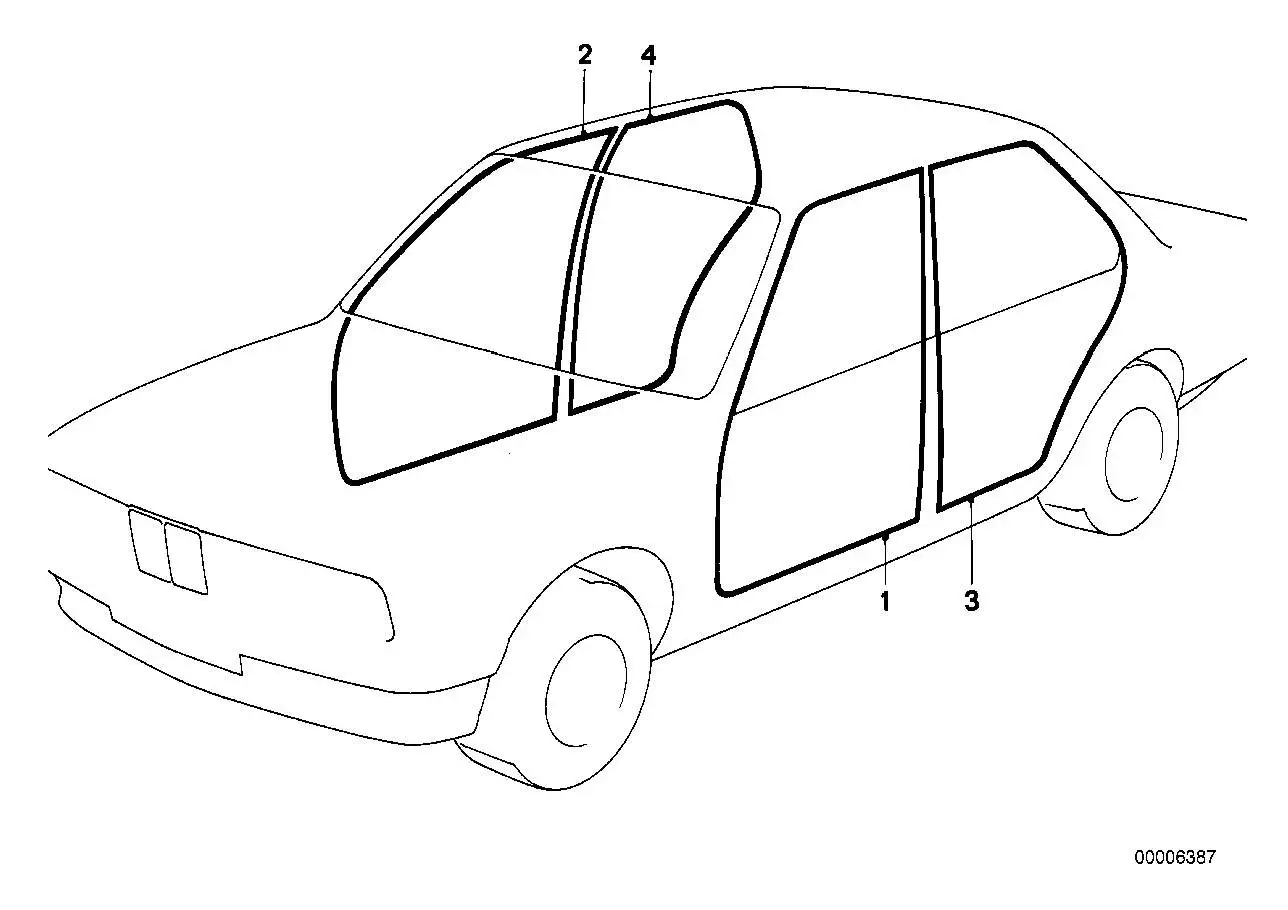 BMW Kantenschutz rechts E30 51711906926