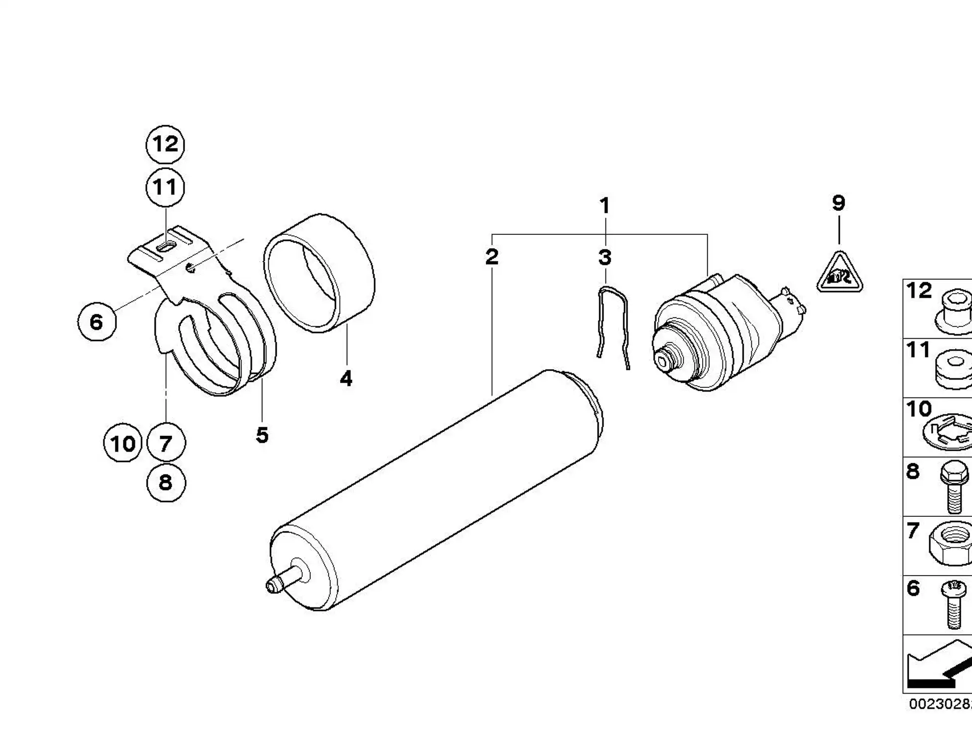 BMW Kraftstofffilter mit Heizung E46 E60 E61 E63 E64 E65 E66 E83 E87 R55 R56 R57 R58 R59 13328512369