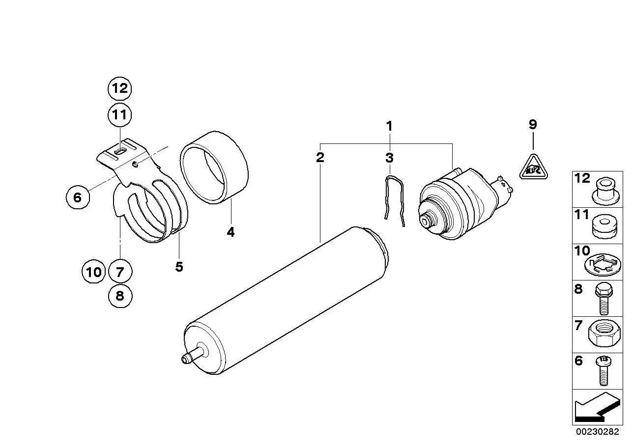 BMW ISA-Schraube E81 E82 E84 E87 E88 E90 E91 E92 E93 07129905498