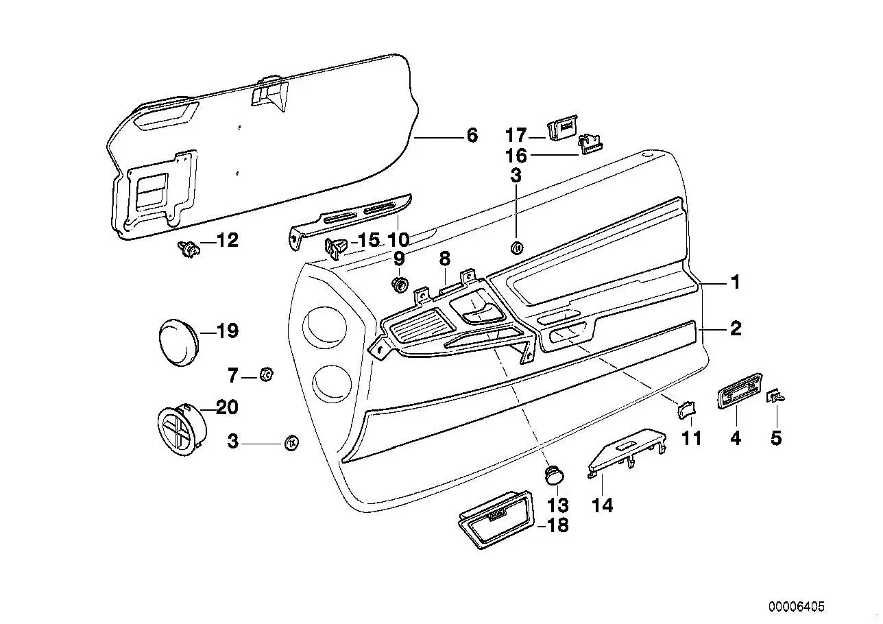 BMW Klammer E31 51418108770 - Bildposition 17