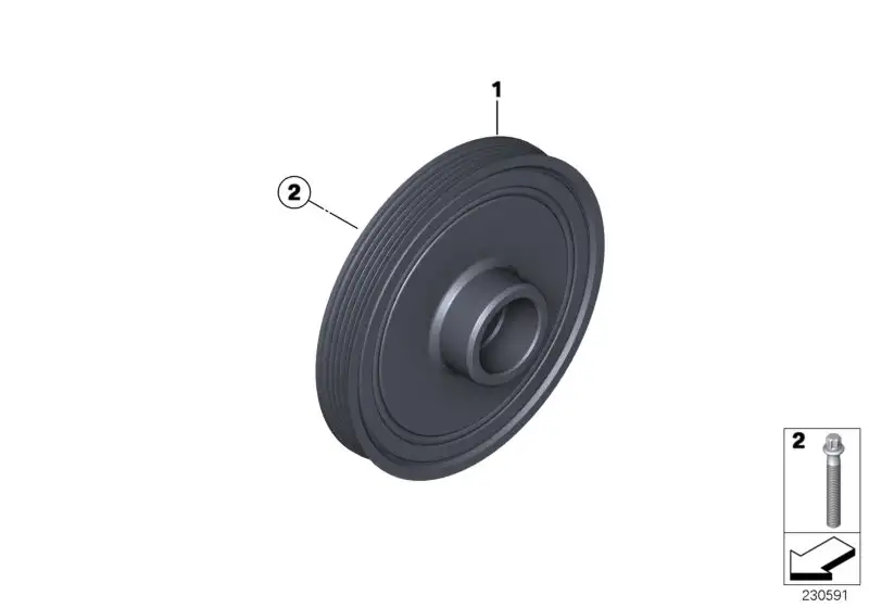 BMW Schwingungsdämpfer R55 R56 R57 R58 R59 R60 R61 11238477129 -