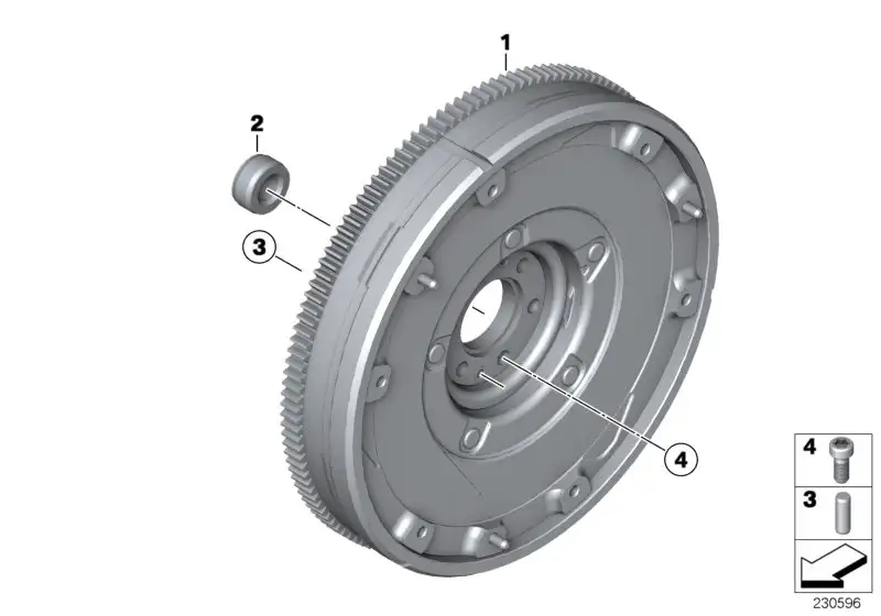 BMW Zweimassenschwungrad R55 R56 R57 R58 R59 R60 R61 21217599835