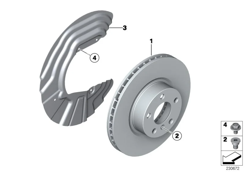 BMW Bremsscheibe belüftet F25 F26 34106879122