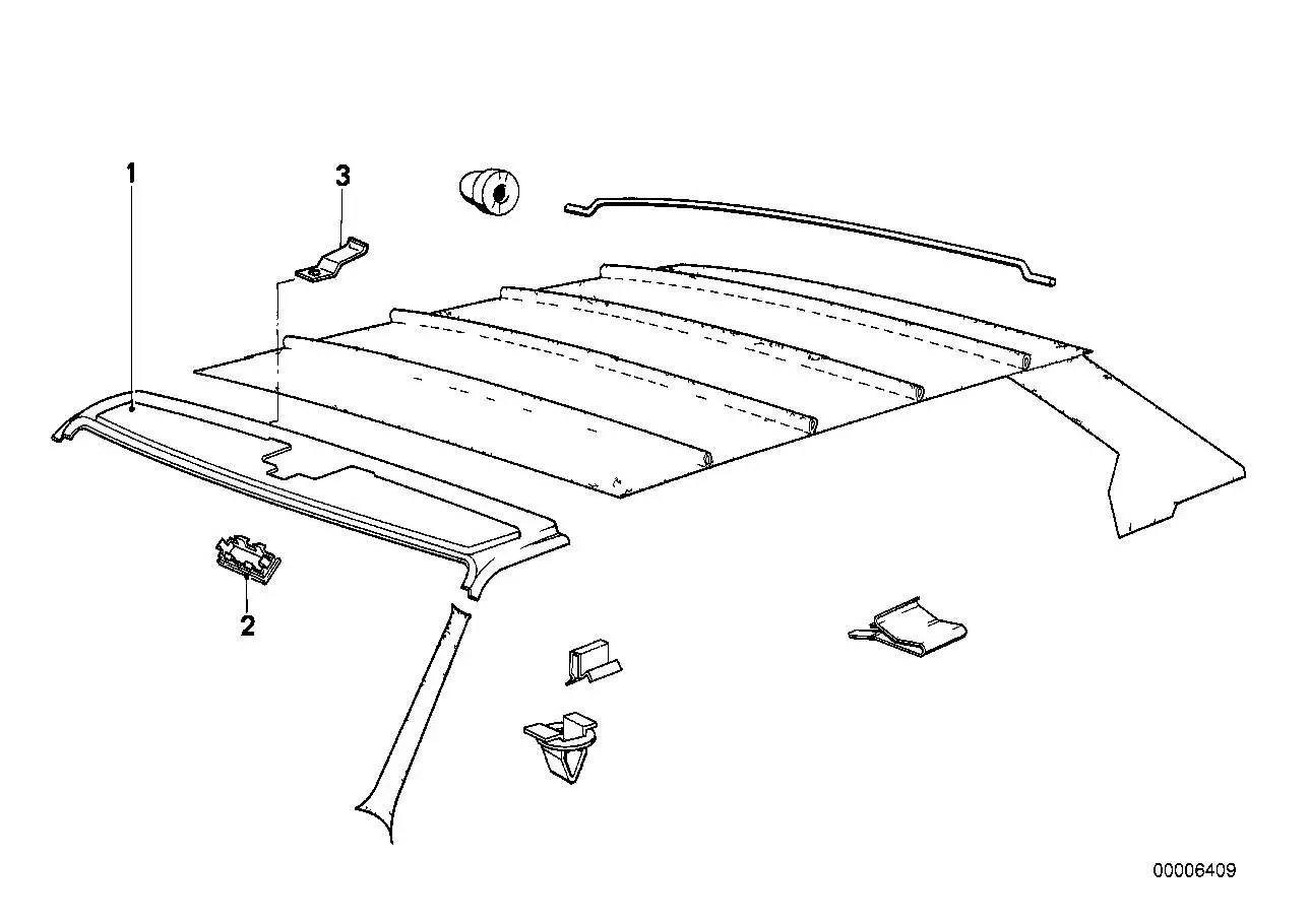 BMW Abdeckung Schiebedachmotor E23 E24 E28 E30 51441864536 - Z1 E