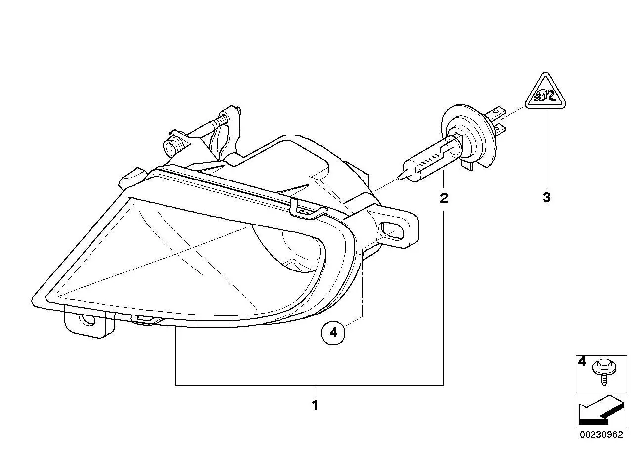 BMW Nebelscheinwerfer rechts E60 E61 63177177712 - 5er E60, 5er E