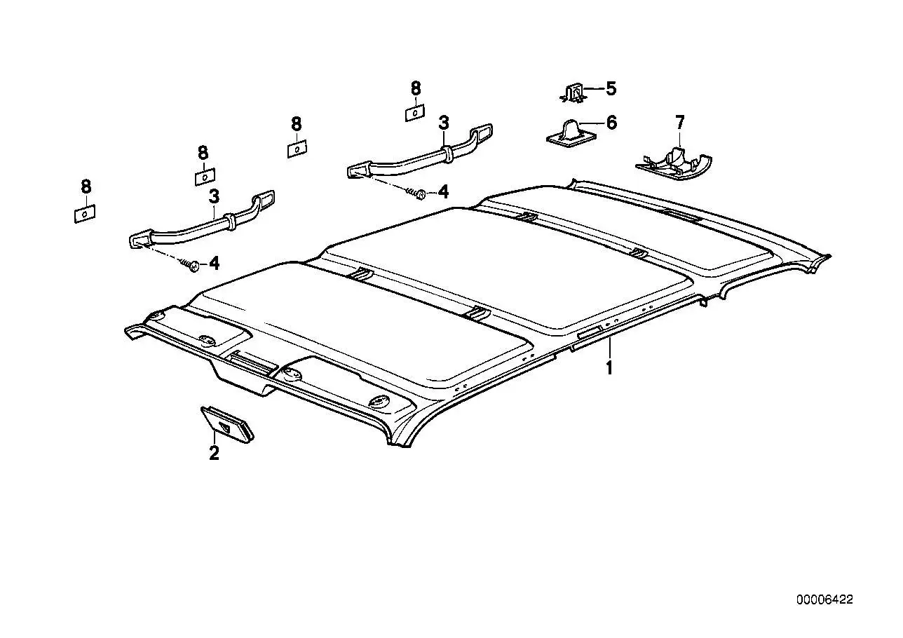 BMW Halter E30 E32 E34 E53 51441957623 - Z1 E30, 5er E34, 7er E32