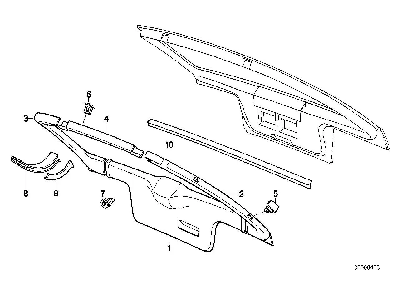 BMW Abdeckung links E30 51491947939