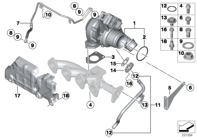 BMW Rücklaufleitung R55 R56 R57 R58 R59 R60 R61 11657823281