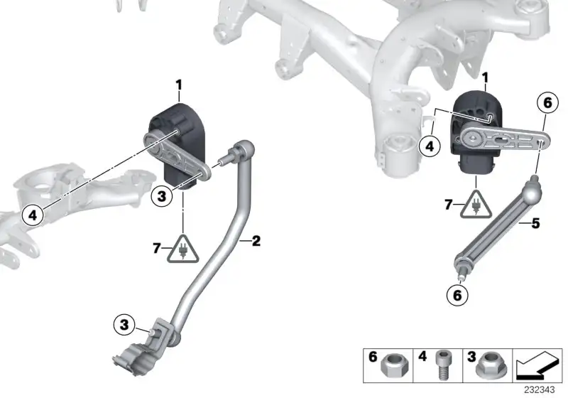 BMW Regelstange links F25 F26 37146792625 - X3 F25 SAV, X4 F26 SA