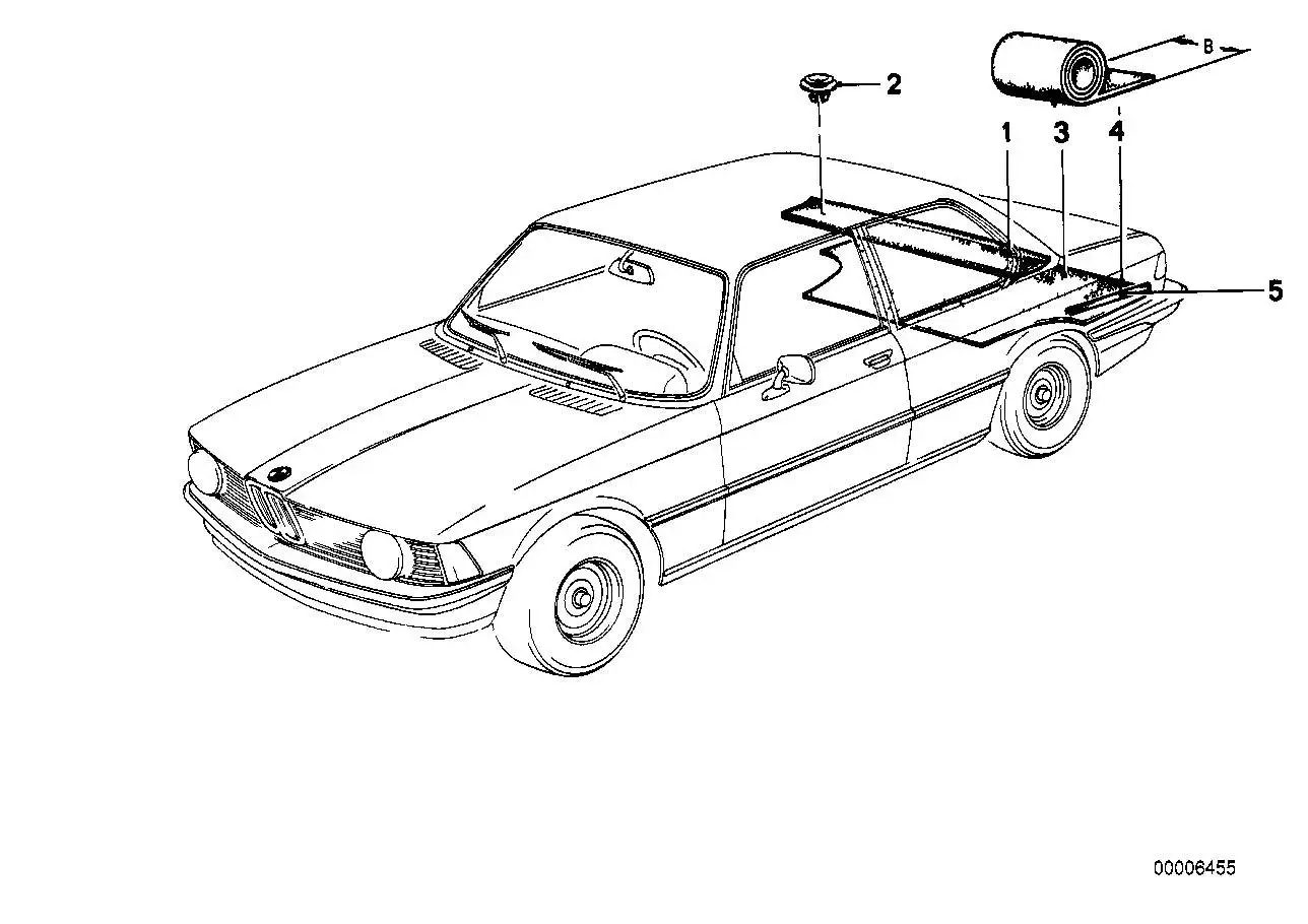 BMW Klammer E21 E30 51461915535 - 3er E21, Z1 E30