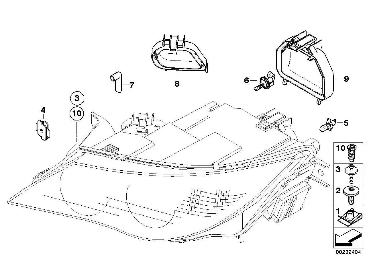 BMW Abdeckkappe Abblendlicht E63 E64 63126943483 - Bildposition 0